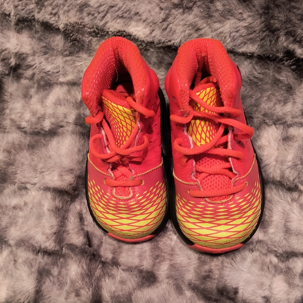 Adidas Toddler Red and Yellow Sneakers